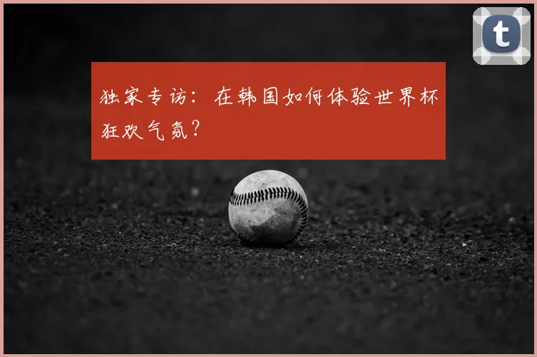 独家专访：在韩国如何体验世界杯狂欢气氛？